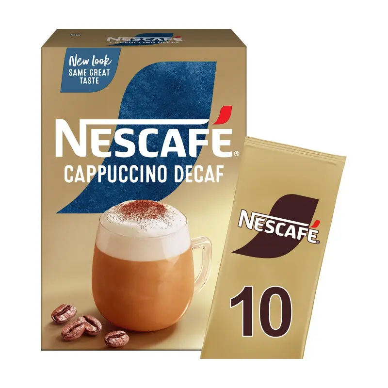 NESCAFE Στιγμιαίο Ρόφημα Cappuccino Decaf 10×12,5g