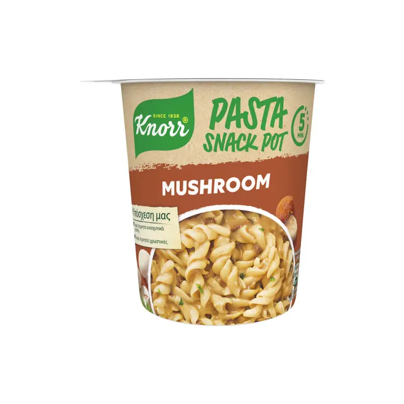 KNORR Ζυμαρικά Snacκ Pot Μανιτάρι 59gr