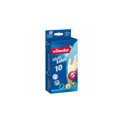Vileda Multi Latex Γάντια Μιας Χρήσης MediumLarge 10τεμ