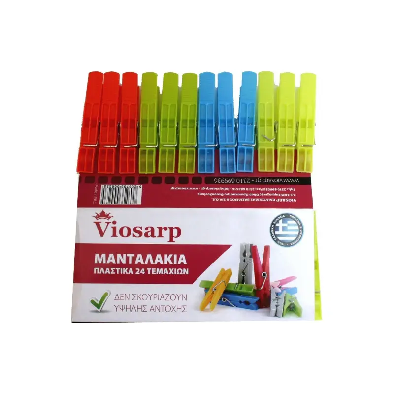 Viosarp Μανταλάκια από Πλαστικό 24τμχ