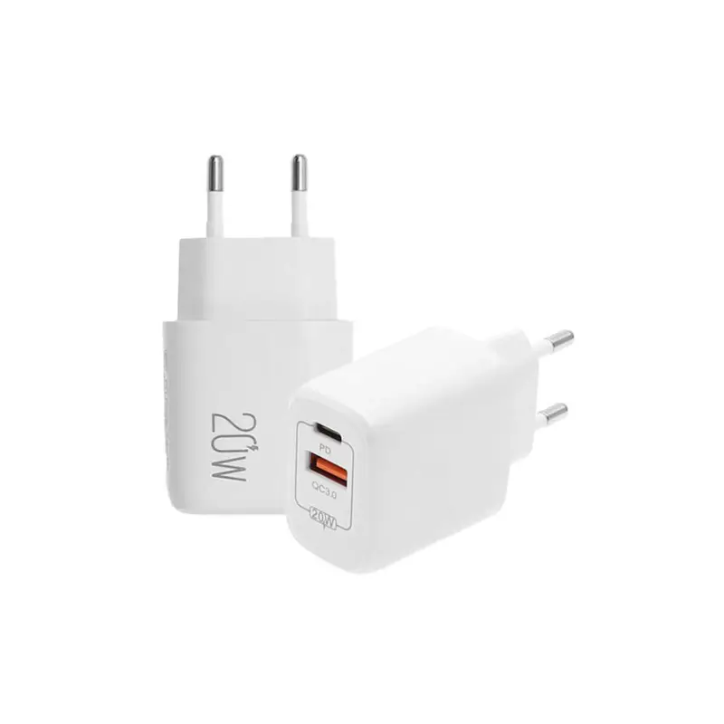 Lamtech Φορτιστής Χωρίς Καλώδιο με Θύρα USB-A και Θύρα USB-C 20W Quick Charge 3.0% Power Delivery Λευκός (LAM023527)