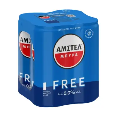 AMSTEL Free Μπίρα Χωρίς Αλκοόλ 4x330ml