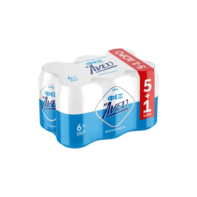 FIX Άνευ Μπύρα Κουτί 330ml 5+1Δώρο