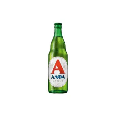 ΑΛΦΑ Μπύρα Lager Φιάλη (500ml)