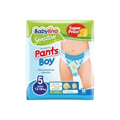 BABYLINO Pants Boy Junior No 5 (12-18kg) 18τεμ