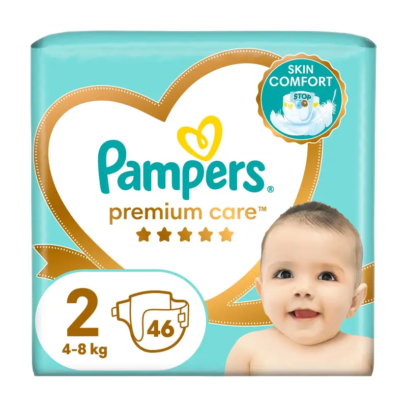 PAMPERS Premium Care Πάνες Νο2 4-8kg 46τεμ
