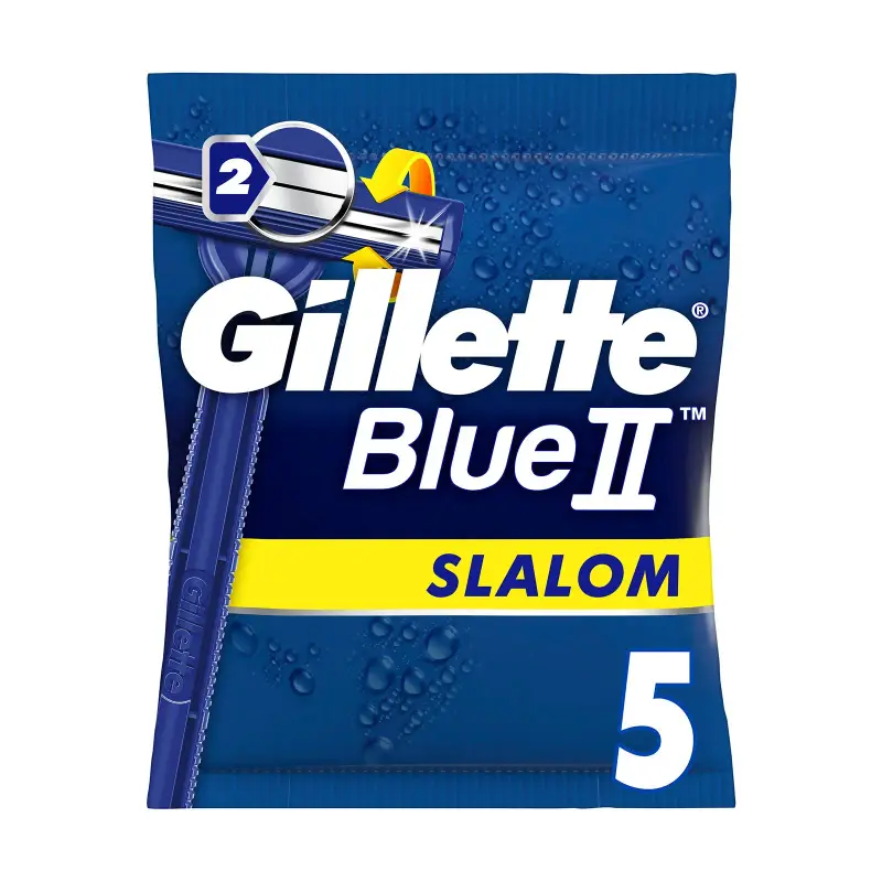 GILLETTE Blue II Ξυραφάκια Μιας Χρήσης Slalom 5τεμ