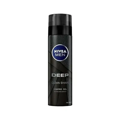 NIVEA Men Deep Black Carbon Gel Ξυρίσματος 200ml
