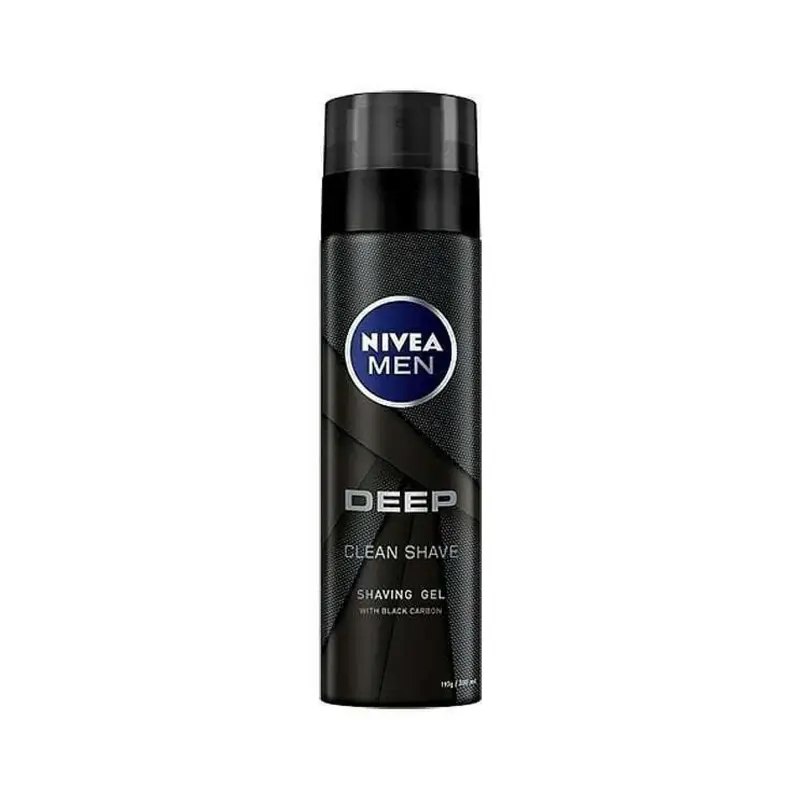 NIVEA Men Deep Black Carbon Gel Ξυρίσματος 200ml