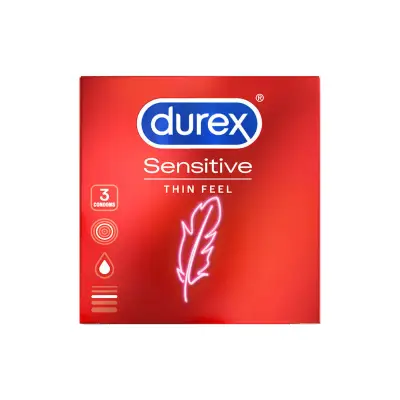 DUREX Προφυλακτικά Sensitive Λεπτά 3τμχ