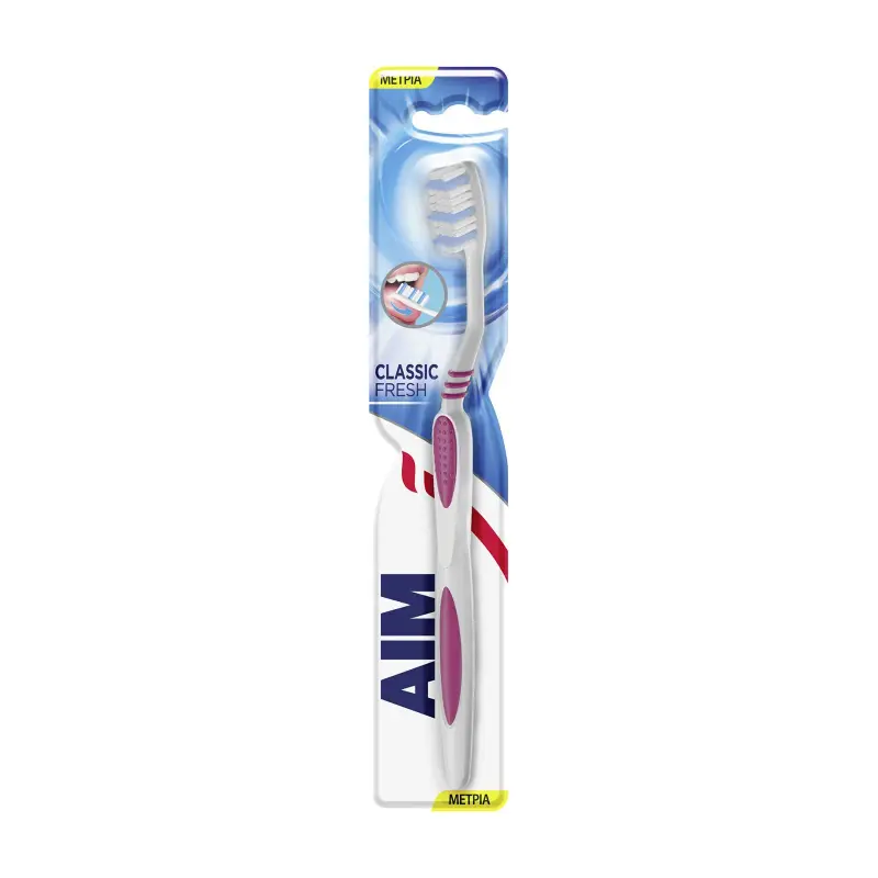 AIM Οδοντόβουρτσα Classic Fresh μέτρια