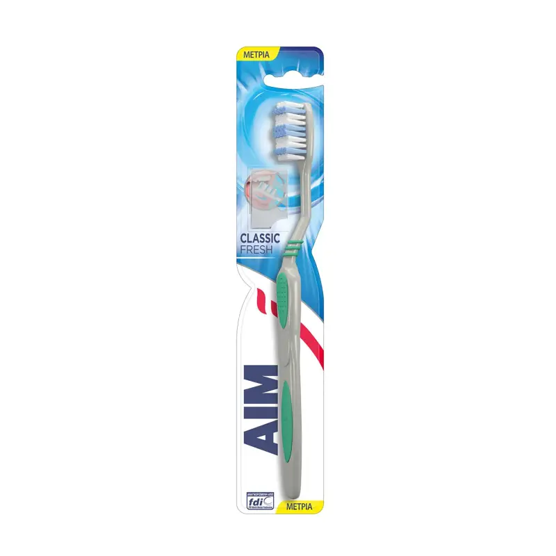 AIM Οδοντόβουρτσα medium classic fresh