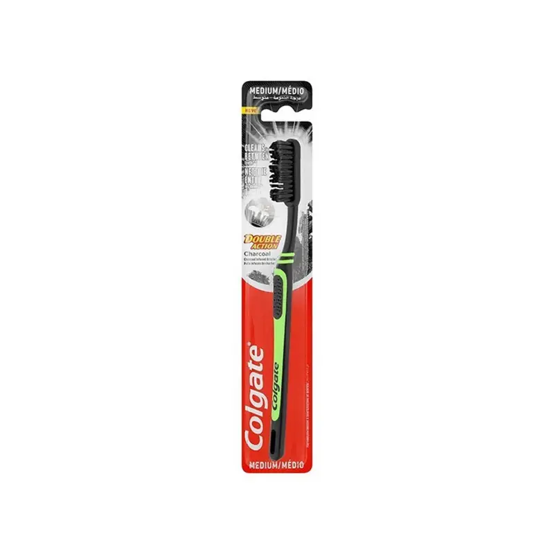 COLGATE Double Action Οδοντόβουρτσα Medium Charcoal