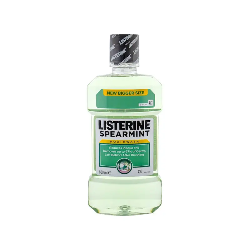 LISTERINE Spearmint Στοματικό Διάλυμα κατά της Πλάκας 600ml