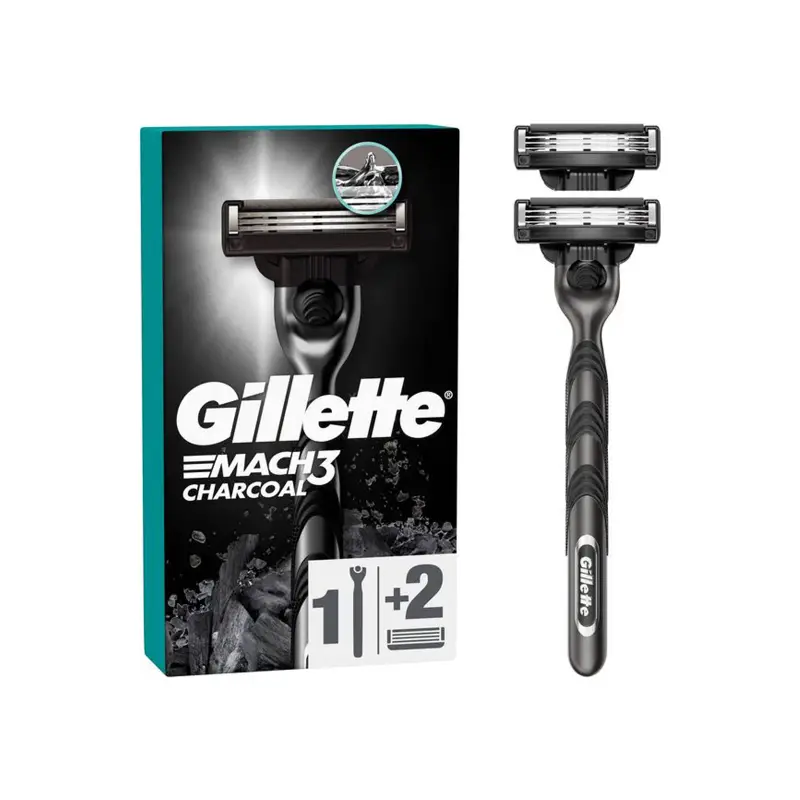 GILLETTE MACH3 CHARCOAL (MHXANH+2 ΑΝΤ)