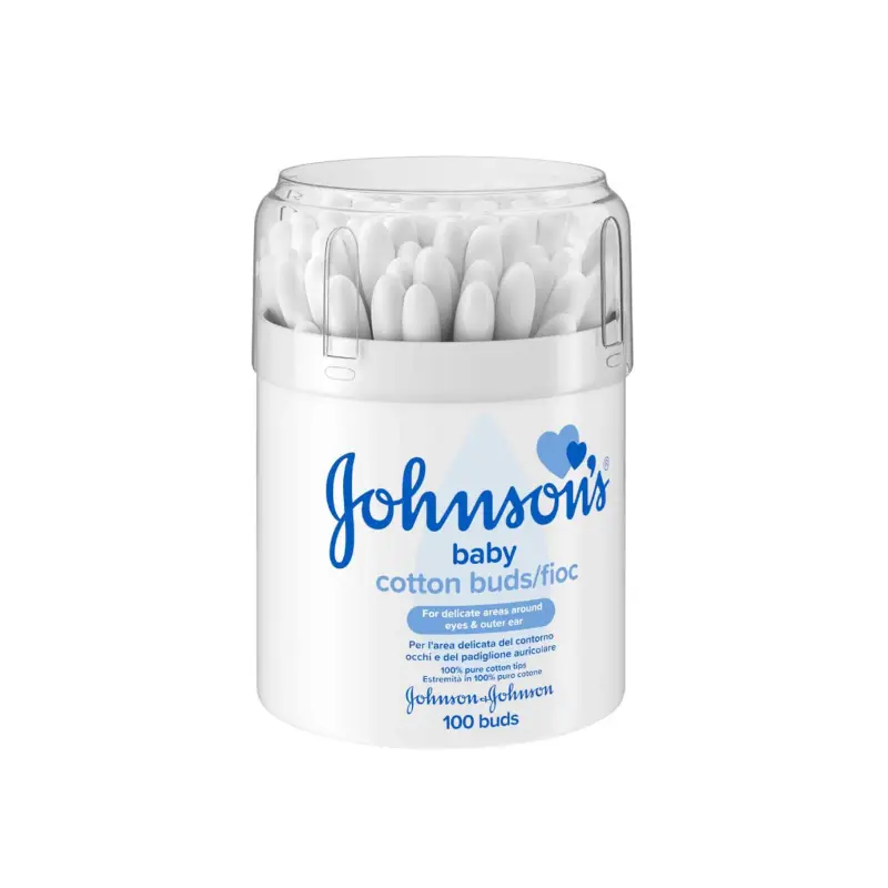 JOHNSON_S Cotton Buds Μπατονέτες Βαζάκι 100τεμ
