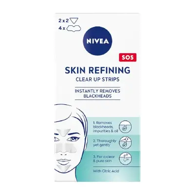 NIVEA Skin Refining Clear Up Strips Strips Προσώπου για Καθαρισμό 2τμχ