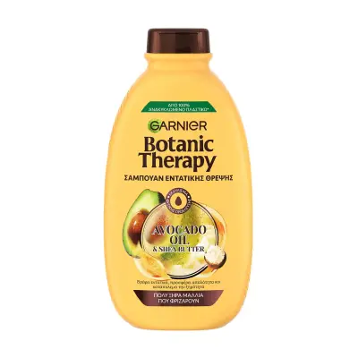 BOTANIC THERAPY Avocado Oil & Shea Butter Σαμπουάν Εντατικής Θρέψης για Πολύ Ξηρά Μαλλιά που φριζάρουν 400ml