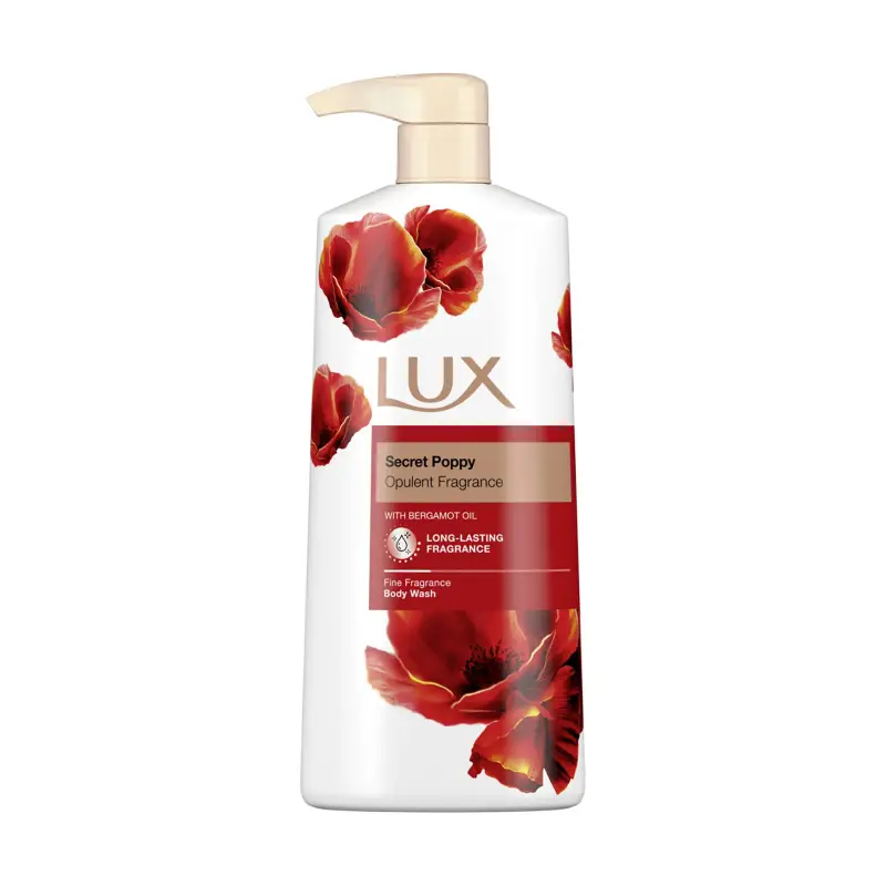 LUX Αφρόλουτρο Secret Poppy με Έλαιο Περγαμόντου Αντλία 600ml