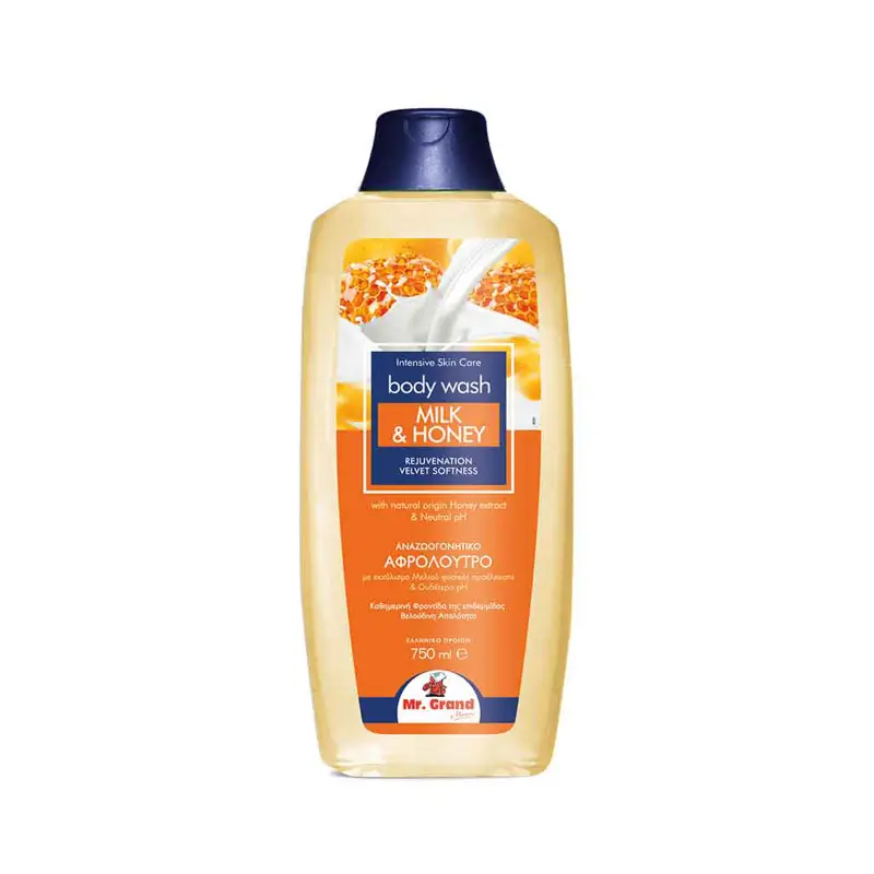 MR.GRAND Αφρόλουτρο Milk & Honey 750ml