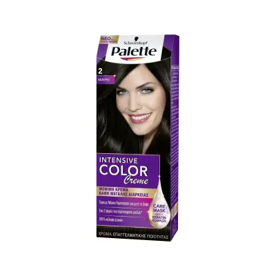 PALETTE Intensive Color Creme Βαφή Μαλλιών 2 Μαύρο