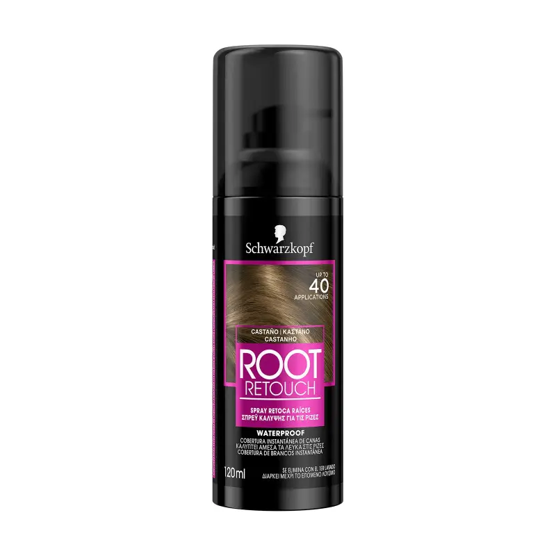 SCHWARZKOPF Root Retouch Σπρέι Κάλυψης Ρίζας Μαλλιών Καστανό 120ml