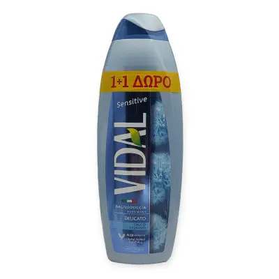 VIDAL SENSITIVE ΑΦΡΟΛΟΥΤΡΟ TALC 750ml (1+1ΔΩΡΟ)
