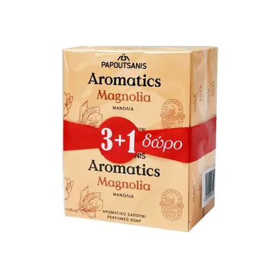 AROMATICS Σαπούνι Magnolia 100gr 3+1 Δώρο