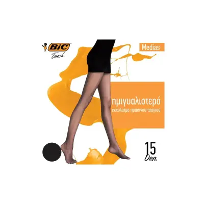 BIC Medias Καλσόν Μαύρο 15D Large