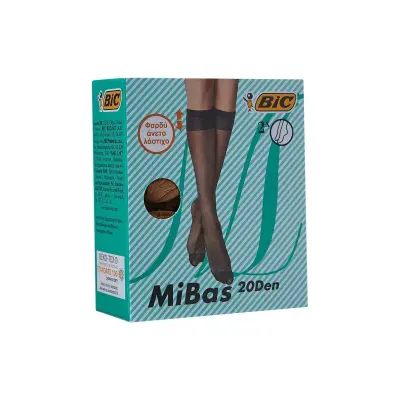 BIC Mibas Καλτσάκι 3%4 20D Καραμέλα Σετ 2τεμ
