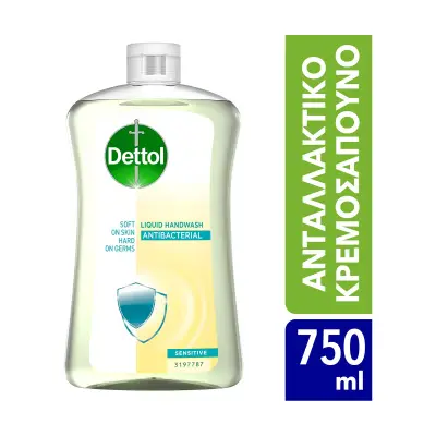 DETTOL Κρεμοσάπουνο Antibacterial Sensitive Ανταλλακτικό 750ml