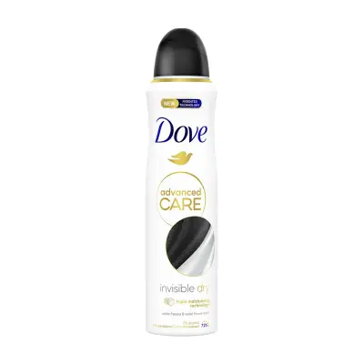 DOVE Advanced Care Αποσμητικό Σπρέι Invisible Dry 150ml