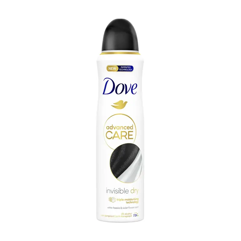 DOVE Advanced Care Αποσμητικό Σπρέι Invisible Dry 150ml