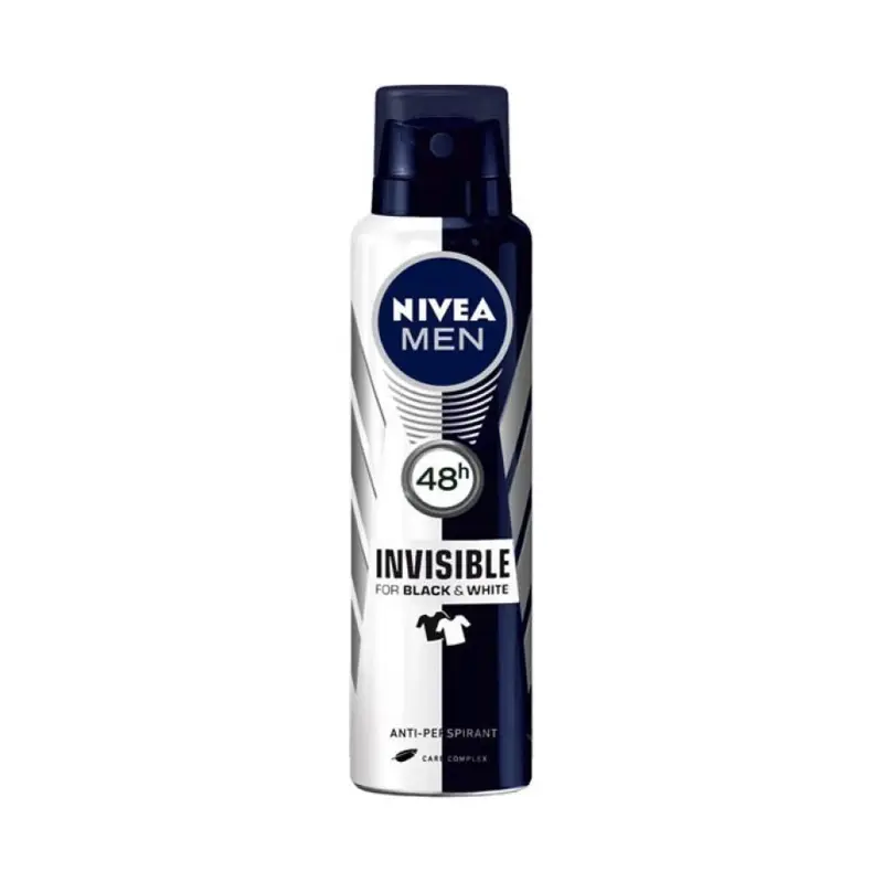NIVEA Men Invisible for Black & White Anti-perspirant Αποσμητικό 48h σε Spray 150ml