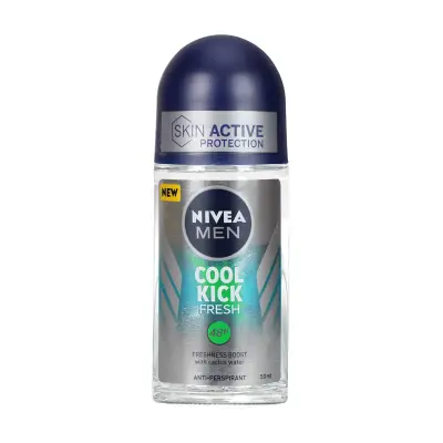 NIVEA Men Skin Active Protection Αποσμητικό Roll On Cool Kick Fresh 50ml