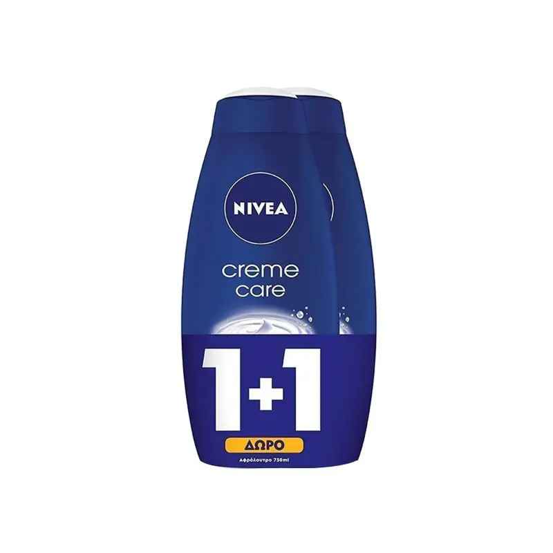 NIVEA Αφρόλουτρο Creme Care 750ml 1+1 ΔΩΡΟ