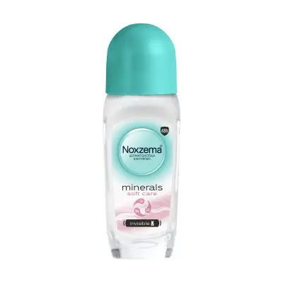 NOXZEMA Minerals Αποσμητικό Roll On Soft Care Invisible 50ml