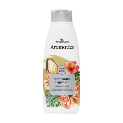 PAPOUTSANIS Aromatics Αφρόλουτρο Luminous Argan Oil Vegan 600ml