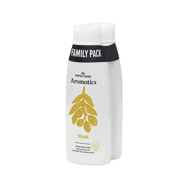 PAPOUTSANIS Aromatics Αφρόλουτρο Musk Family Pack 2x650ml