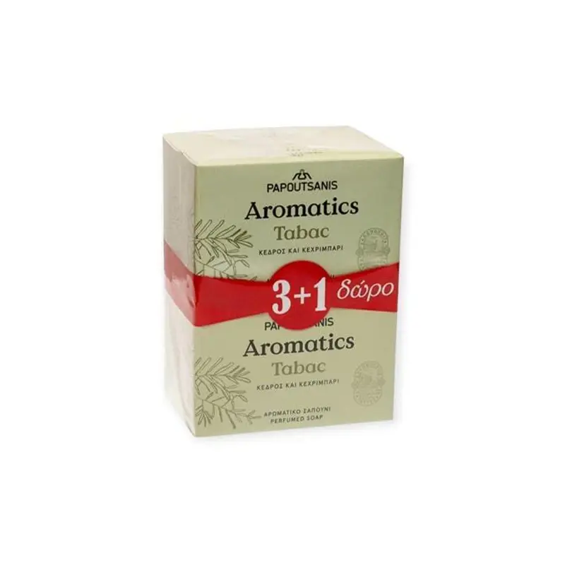 PAPOUTSANIS Bar Aromatics Tabac Μπάρα Σαπουνιού