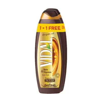 VIDAL Αφρόλουτρο Argan Oil 750ml +1 Δώρο