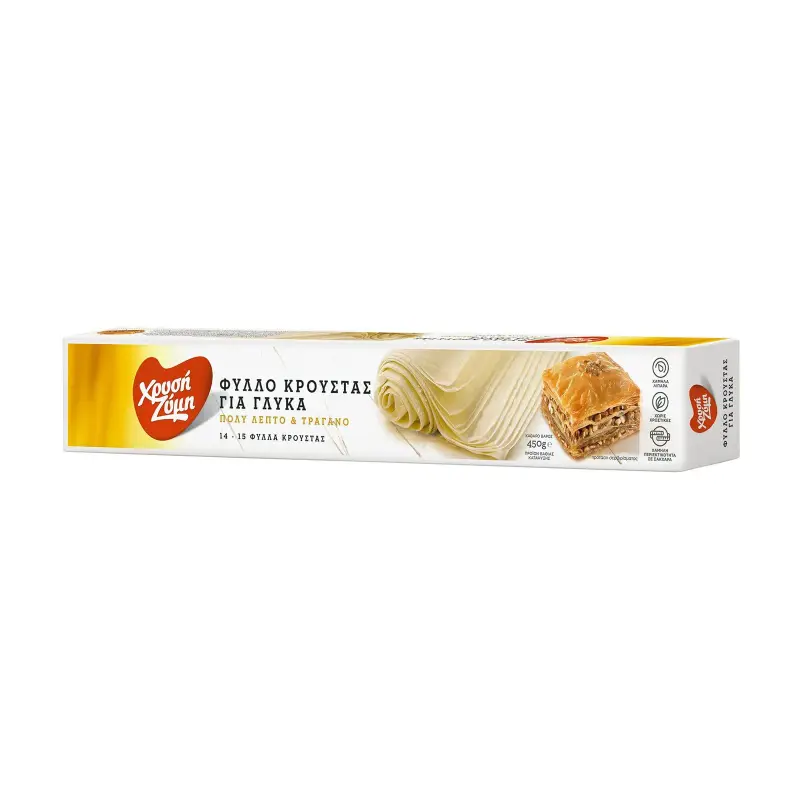 XΡΥΣΗ ΖΥΜΗ Φύλλο Κρούστας για Γλυκά 450g