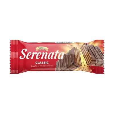 TOTTIS Serenata Γκοφρέτα με Σοκολάτα Γάλακτος Classic 33g
