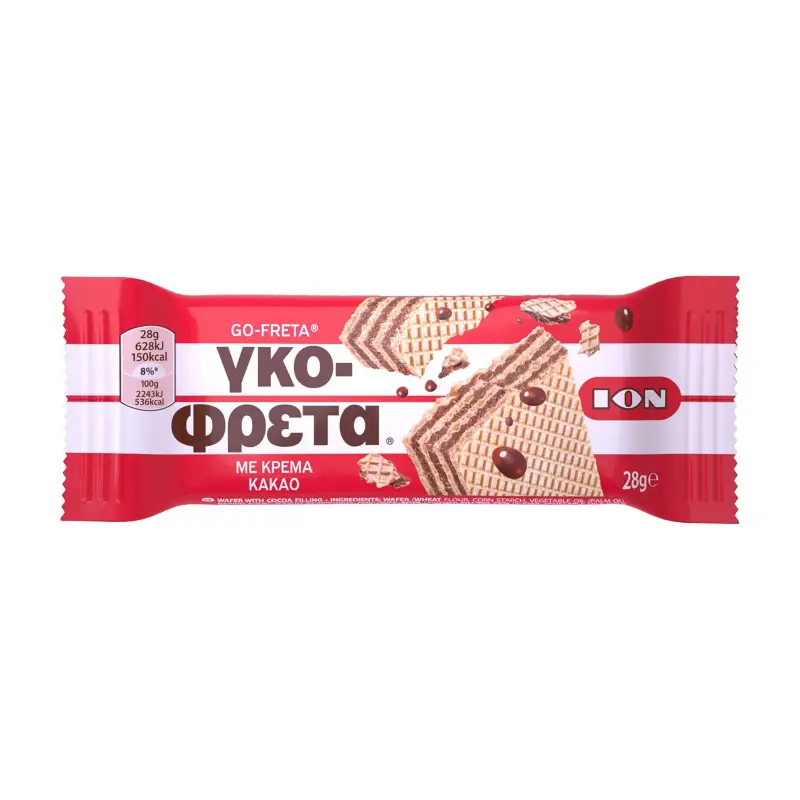 ΙΟΝ Γκοφρέτα με Κρέμα Κακάο 28g