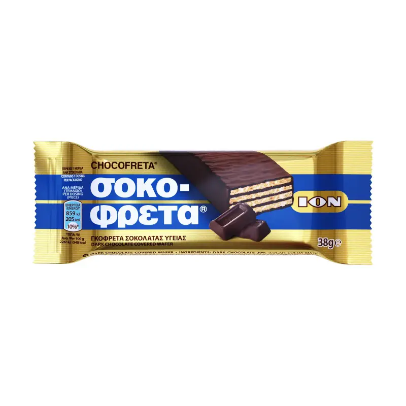 ΙΟΝ Σοκοφρέτα Γκοφρέτα Σοκολάτας Υγείας 38g