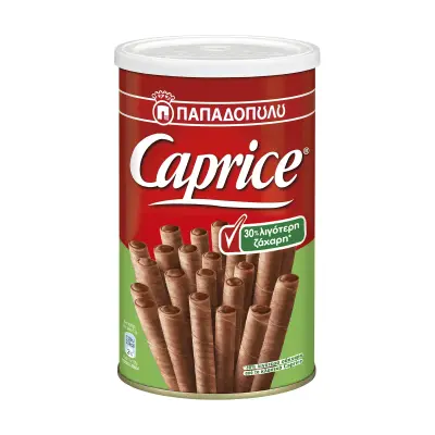 ΠΑΠΑΔΟΠΟΥΛΟΥ Caprice Γκοφρέτα Πουράκια με 30' Λιγότερη Ζάχαρη 250g