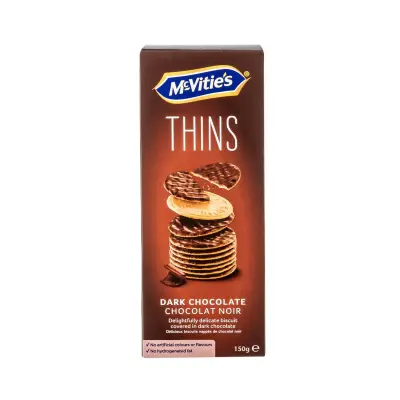 MC VITIES _ Μπισκότα Digestive Thins Σοκολάτα Υγείας 150g