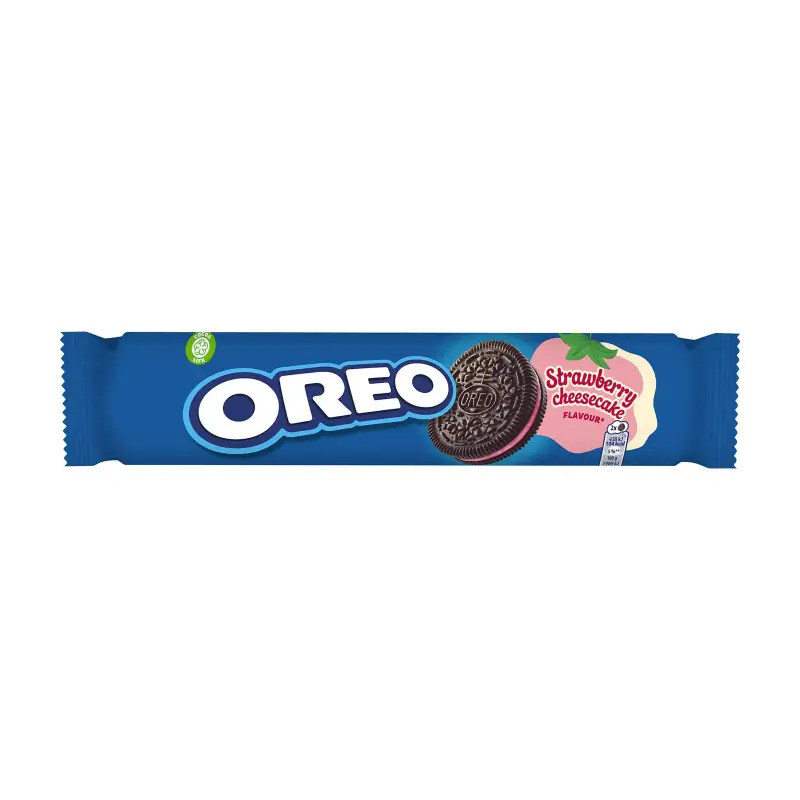OREO Μπισκότα Γεμιστά με γεύση Cheesecake Φράουλα 154g