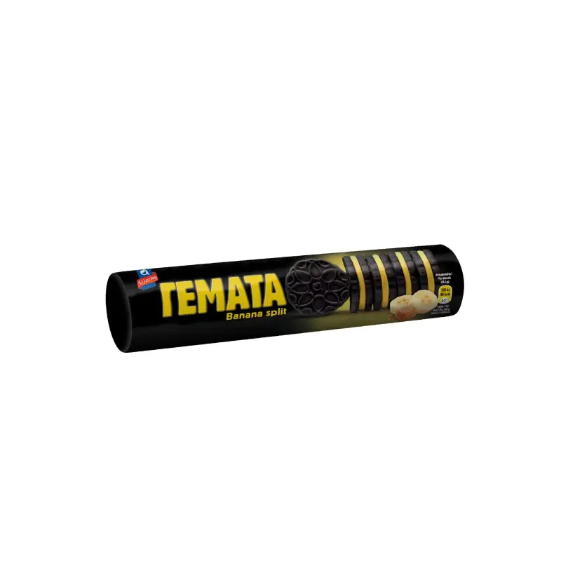 ΑΛΛΑΤΙΝΗ Μπισκότα Γεμάτα & Τραγανά Banana Split 230g