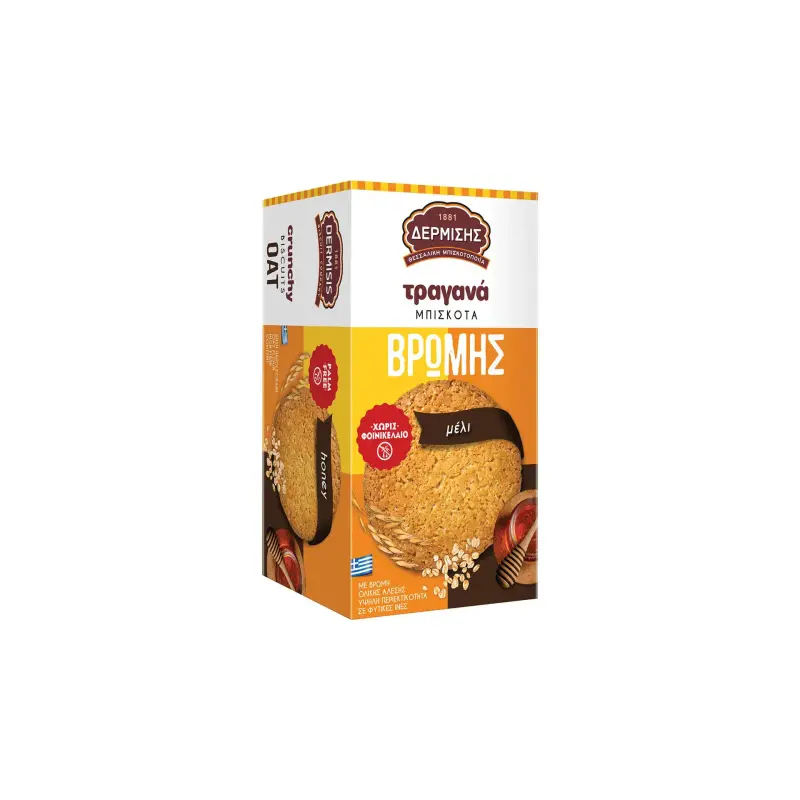 ΔΕΡΜΙΣΗΣ ΤΡΑΓΑΝΑ ΜΠΙΣΚΟΤΑ ΒΡΩΜΗΣ ΜΕΛΙΟΥ 180gr